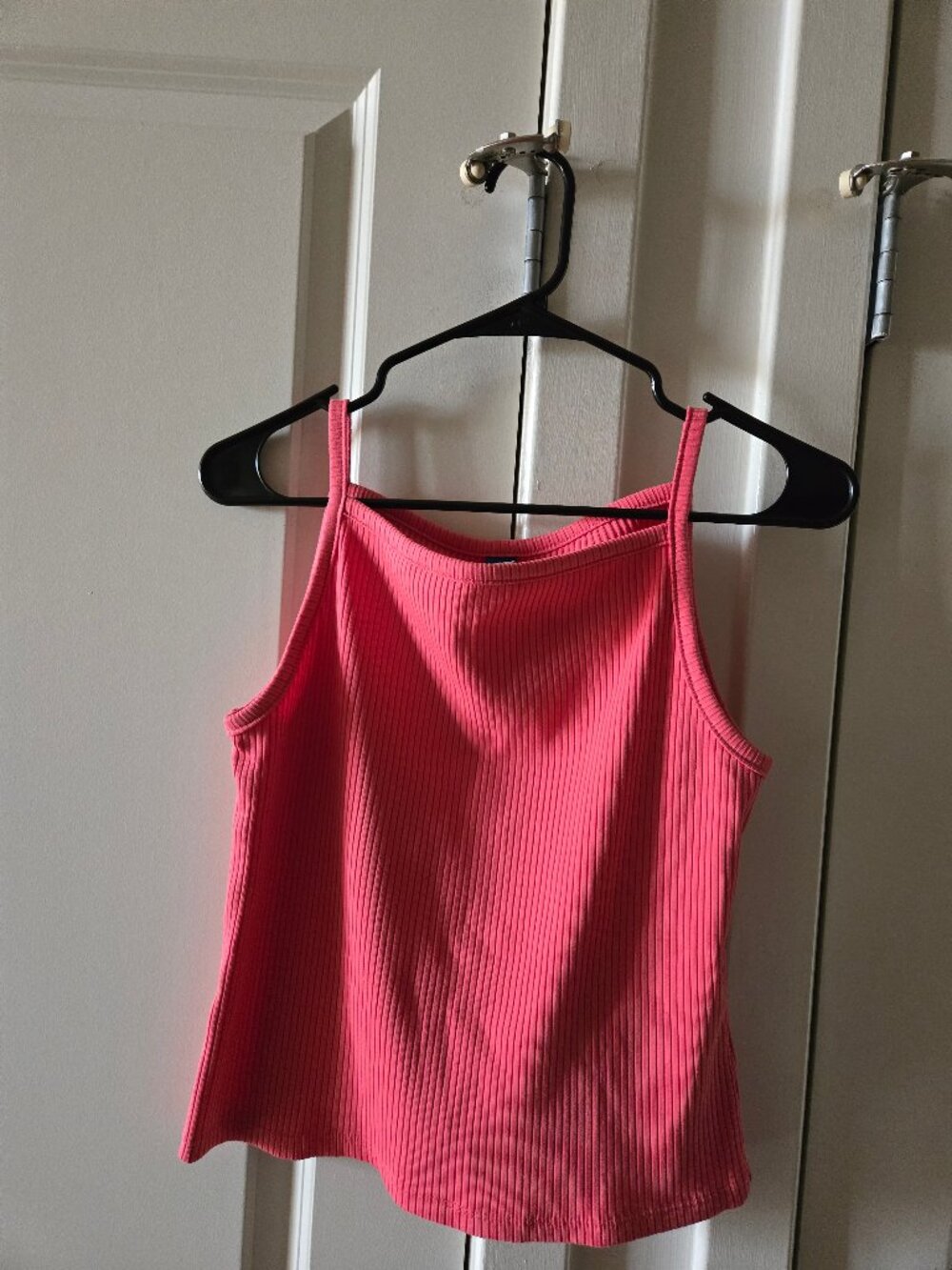 Old Navy Rib Knit Cami Tank Pink size Large New with tags